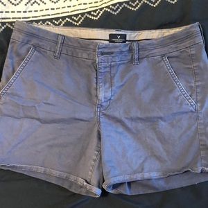 American Eagle stretch midi shorts